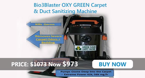 OXY GREEN Carpet Sanitizing/Deodorizing Machine